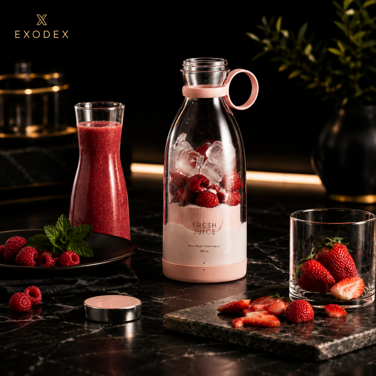 350ML Electric Juicer Blender Mixer With USB Rechargeable.