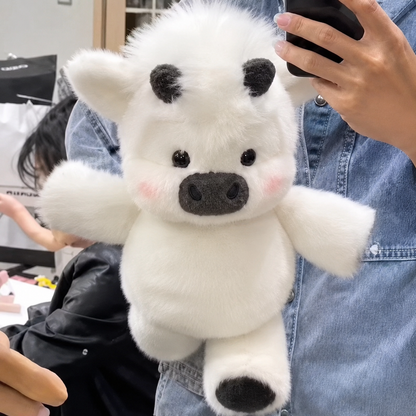 Adorable Highland Cattle Plush Toy Running Cow