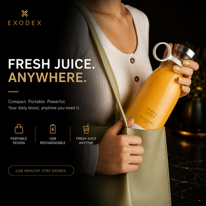 350ML Electric Juicer Blender Mixer With USB Rechargeable.