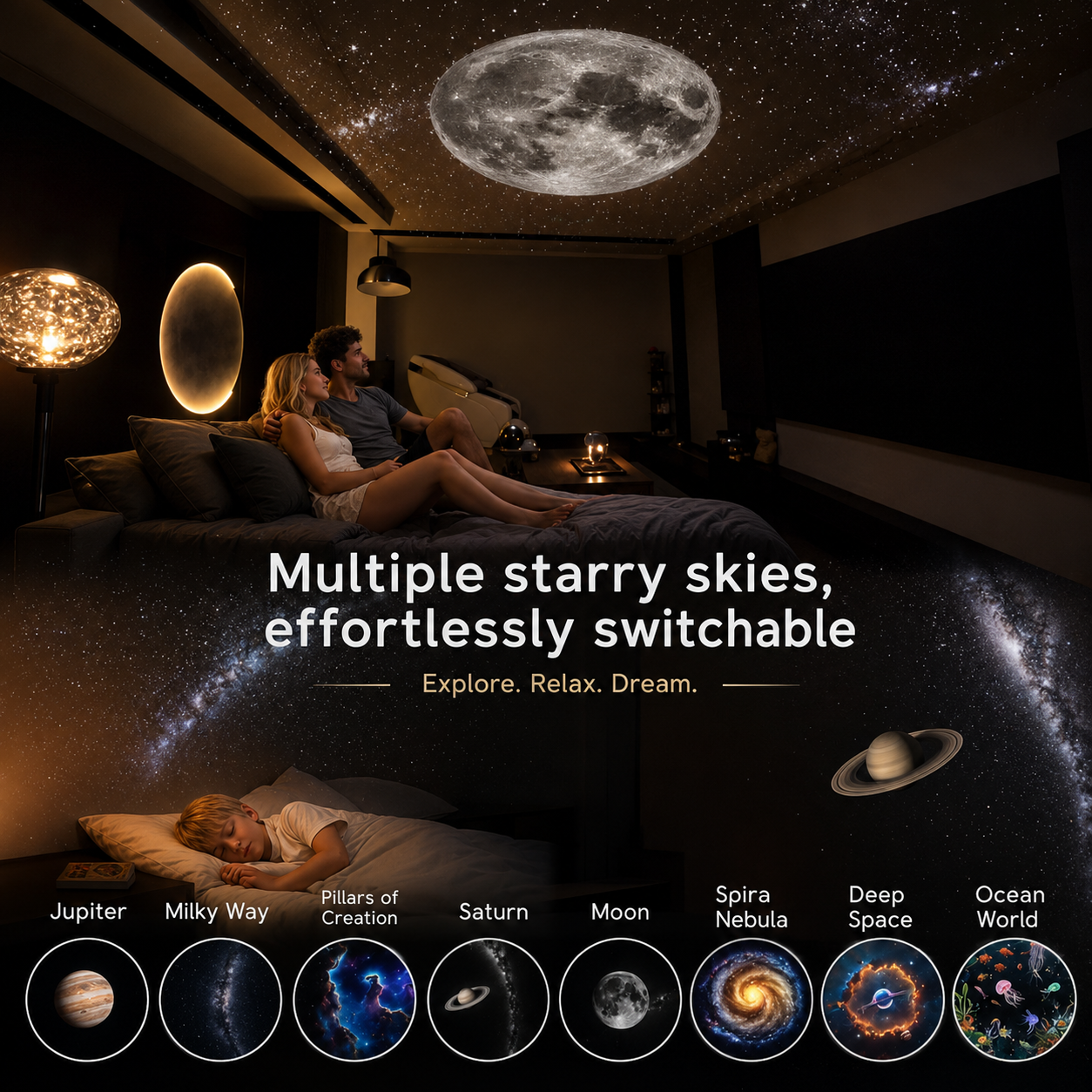 Starry Sky Lamp Projector