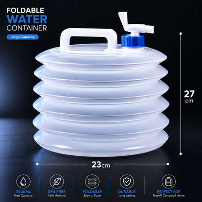FlexFlow™ Foldable Water Container (10L/15L)