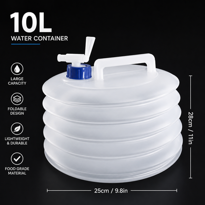 FlexFlow™ Foldable Water Container (10L/15L)